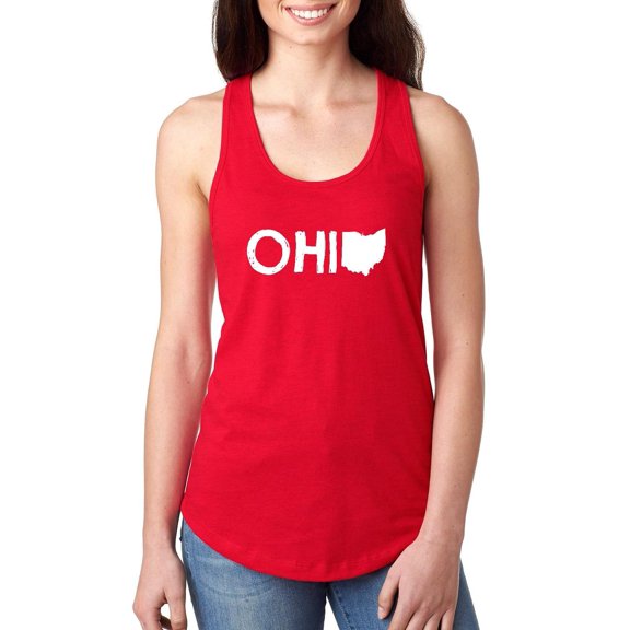 Normal is Boring - Women's Racerback Tank Top, up to Women Size 2XL - Ohio Map