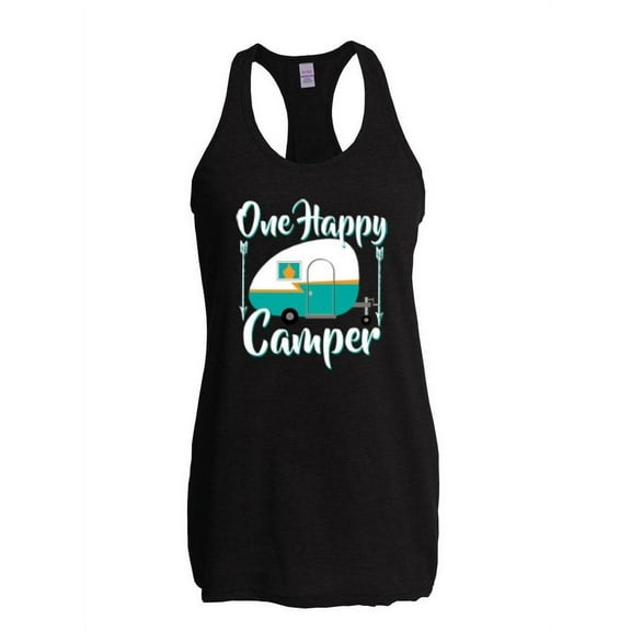 Normal is Boring - Women's Racerback Tank Top, up to Women Size 2XL - One Happy Camper