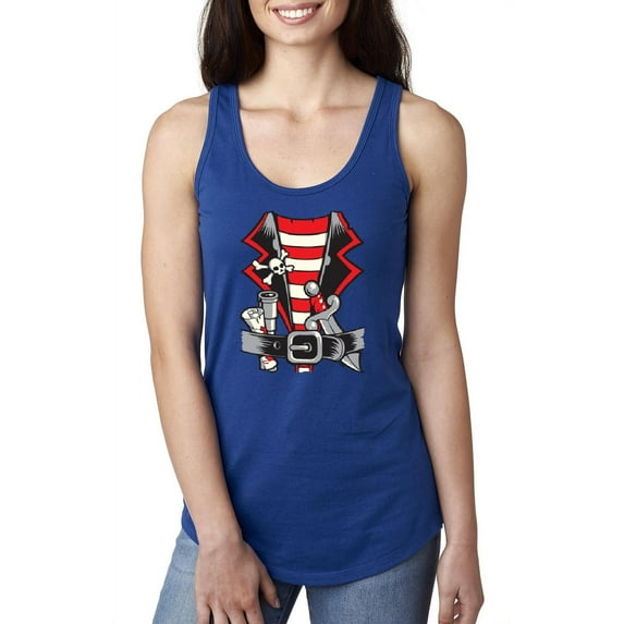 Normal is Boring - Women's Racerback Tank Top, up to Women Size 2XL - Pirate Costume