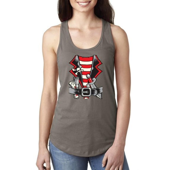 Normal is Boring - Women's Racerback Tank Top, up to Women Size 2XL - Pirate Costume