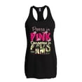 thumbnail image 1 of Normal is Boring - Women's Racerback Tank Top, up to Women Size 2XL - Pretty in Pink Dangerous in Camo, 1 of 5