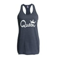thumbnail image 1 of NIB - Women's Racerback Tank Top - Queen in White Crown, 1 of 5
