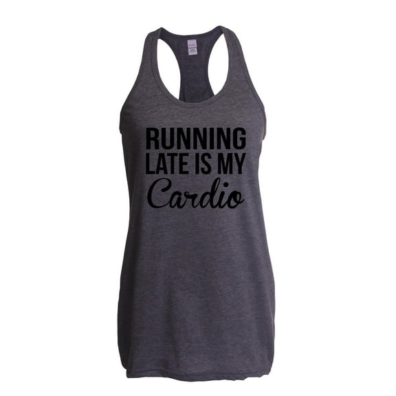 Normal is Boring - Women's Racerback Tank Top, up to Women Size 2XL - Running Late is My Cardio