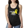 thumbnail image 1 of NIB - Women's Racerback Tank Top - Sarcoma Bone Cancer Awareness Ribbon, 1 of 5