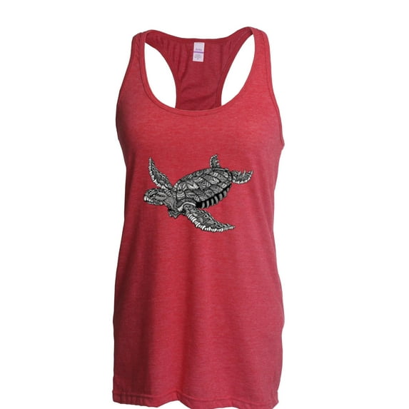 NIB - Women's Racerback Tank Top - Sea Turtle Hawaii