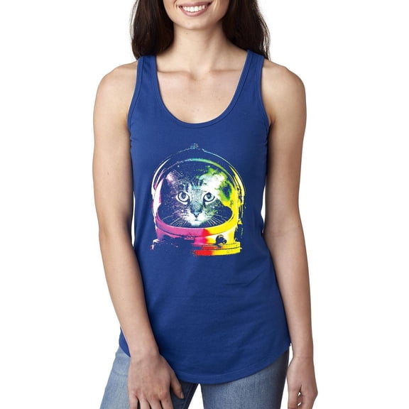 Normal is Boring - Women's Racerback Tank Top, up to Women Size 2XL - Space Cat