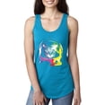 thumbnail image 1 of Normal is Boring - Women's Racerback Tank Top, up to Women Size 2XL - Space Cat, 1 of 5