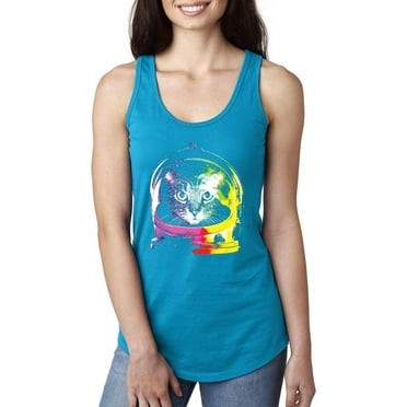 Normal is Boring - Women's Racerback Tank Top, up to Women Size 2XL - Space Cat