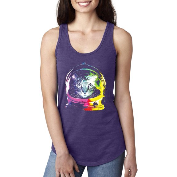 Normal is Boring - Women's Racerback Tank Top, up to Women Size 2XL - Space Cat
