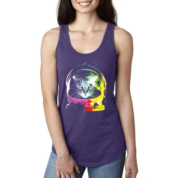 Normal is Boring - Women's Racerback Tank Top, up to Women Size 2XL - Space Cat