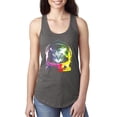 thumbnail image 1 of Normal is Boring - Women's Racerback Tank Top, up to Women Size 2XL - Space Cat, 1 of 5