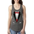 thumbnail image 1 of Normal is Boring - Women's Racerback Tank Top, up to Women Size 2XL - Tuxedo Prom Costume, 1 of 5
