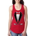 thumbnail image 1 of NIB - Women's Racerback Tank Top - Tuxedo Prom Costume, 1 of 5