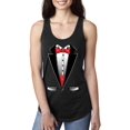 thumbnail image 1 of Normal is Boring - Women's Racerback Tank Top, up to Women Size 2XL - Tuxedo Prom Costume, 1 of 5