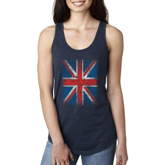 Normal is Boring - Women's Racerback Tank Top, up to Women Size 2XL - Union Jack British Flag