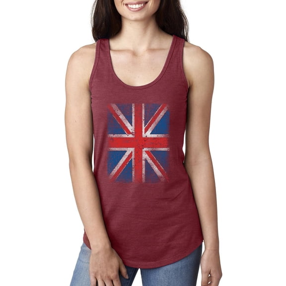 Normal is Boring - Women's Racerback Tank Top, up to Women Size 2XL - Union Jack British Flag