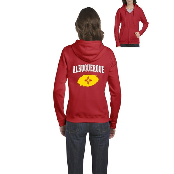 Normal is Boring - Women's Sweatshirt Full-Zip Pullover, up to Women Size 3XL - Albuquerque