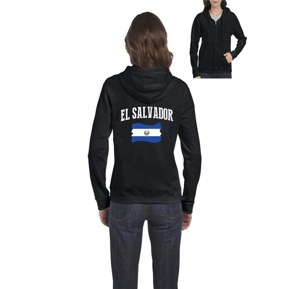 NIB - Women's Sweatshirt Full-Zip Pullover - El Salvador