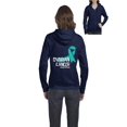 thumbnail image 1 of NIB - Women's Sweatshirt Full-Zip Pullover - Ovarian Cancer, 1 of 5