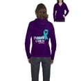 thumbnail image 1 of NIB - Women's Sweatshirt Full-Zip Pullover - Ovarian Cancer, 1 of 5