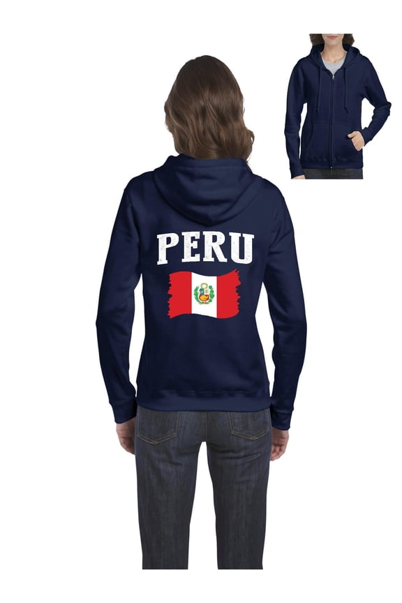 - Women's Sweatshirt Full-Zip Pullover - Peru