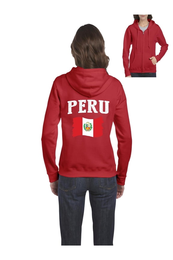 - Women's Sweatshirt Full-Zip Pullover - Peru