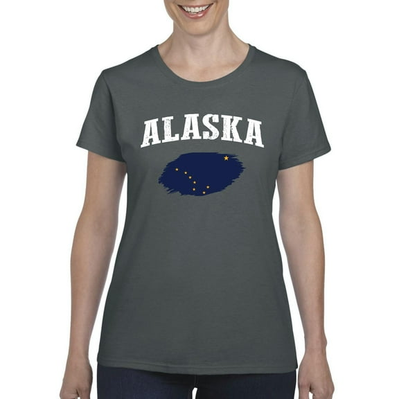 Normal is Boring - Women's T-Shirt Short Sleeve, up to Women Size 3XL - Alaska Flag