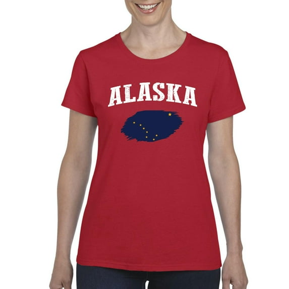 Normal is Boring - Women's T-Shirt Short Sleeve, up to Women Size 3XL - Alaska Flag