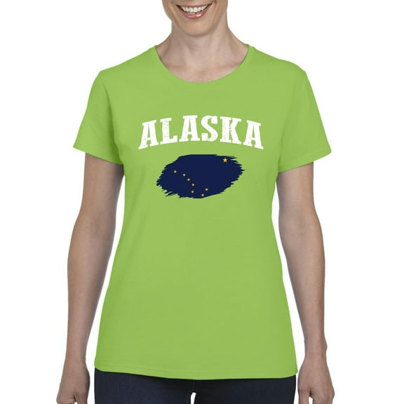 Normal is Boring - Women's T-Shirt Short Sleeve, up to Women Size 3XL - Alaska Flag