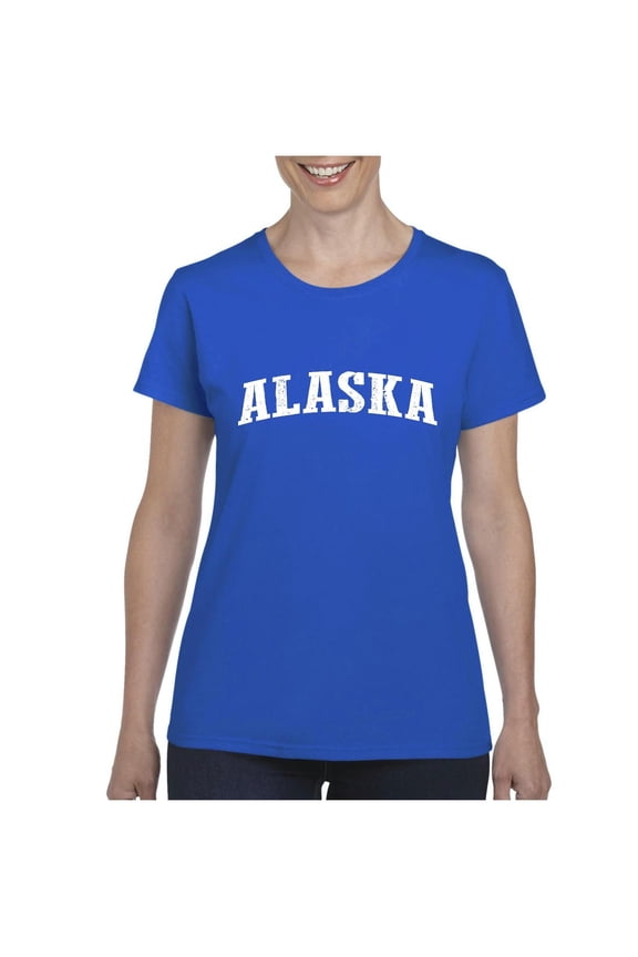 - Women's T-Shirt Short Sleeve, up to Women Size 3XL - Alaska