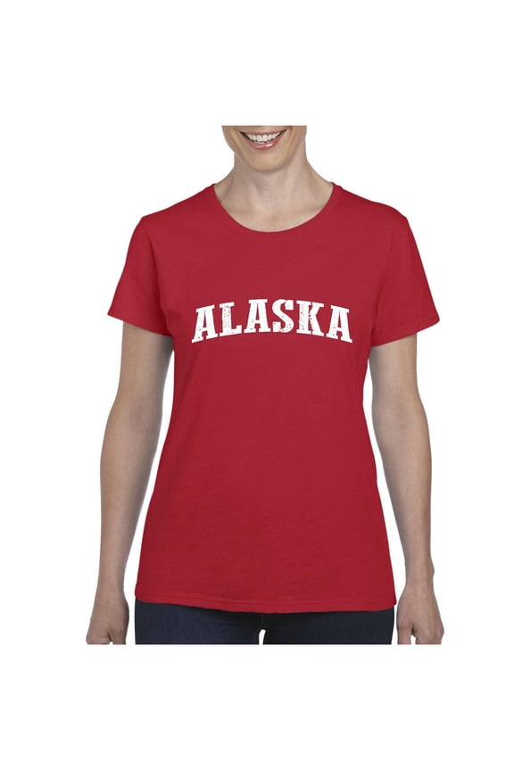 - Women's T-Shirt Short Sleeve, up to Women Size 3XL - Alaska
