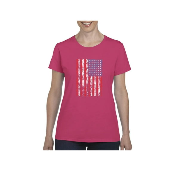 Normal is Boring - Women's T-Shirt Short Sleeve, up to Women Size 3XL - American Flag 4th of July