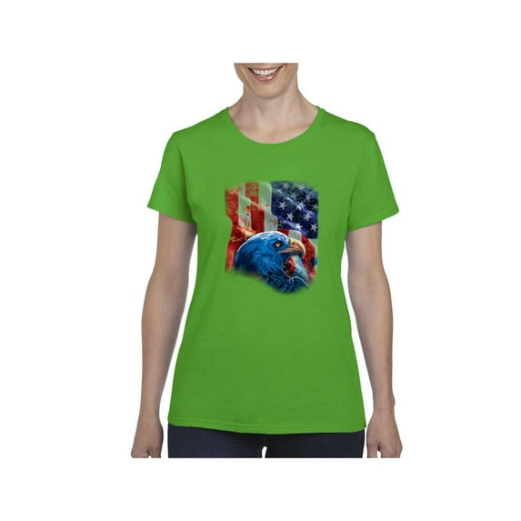 Normal is Boring - Women's T-Shirt Short Sleeve, up to Women Size 3XL - American Flag 4th of July