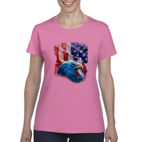 Normal is Boring - Women's T-Shirt Short Sleeve, up to Women Size 3XL - American Flag 4th of July