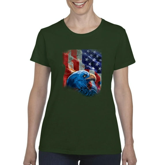 Normal is Boring - Women's T-Shirt Short Sleeve, up to Women Size 3XL - American Flag 4th of July