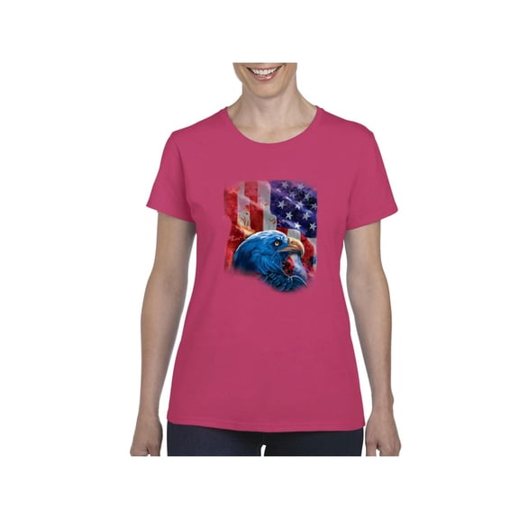 Normal is Boring - Women's T-Shirt Short Sleeve, up to Women Size 3XL - American Flag 4th of July