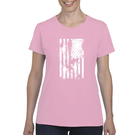 Normal is Boring - Women's T-Shirt Short Sleeve, up to Women Size 3XL - American Flag 4th of July