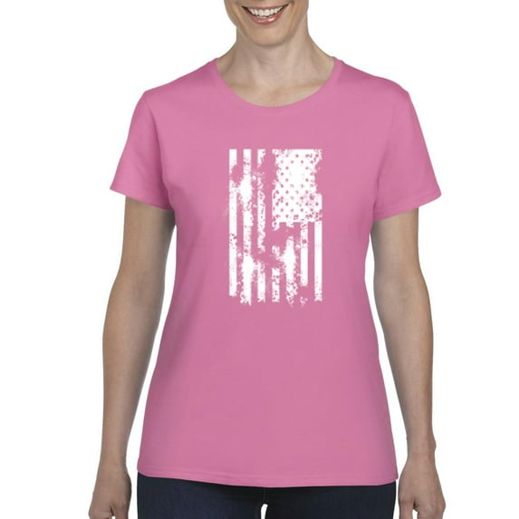 NIB - Women's T-Shirt Short Sleeve - American Flag 4th of July