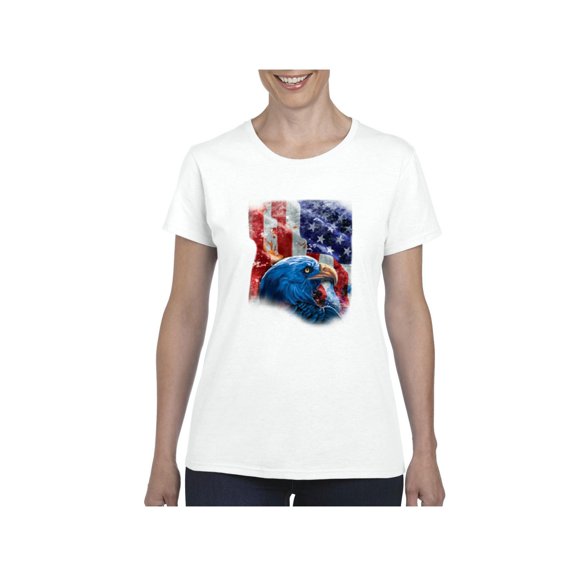 Normal is Boring - Women's T-Shirt Short Sleeve, up to Women Size 3XL - American Flag 4th of July