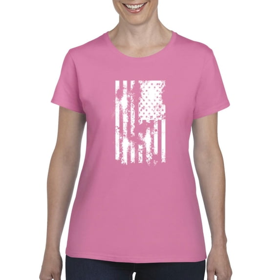 NIB - Women's T-Shirt Short Sleeve - American Flag 4th of July