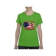thumbnail image 1 of Normal is Boring - Women's T-Shirt Short Sleeve, up to Women Size 3XL - American Proud to Be US Flag, 1 of 5
