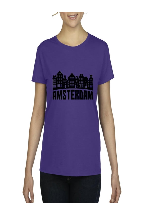 - Women's T-Shirt Short Sleeve, up to Women Size 3XL - Amsterdam