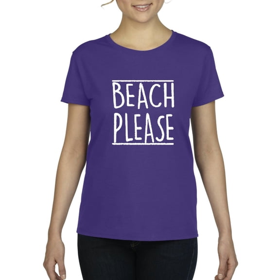 Normal is Boring - Women's T-Shirt Short Sleeve, up to Women Size 3XL - Beach Please