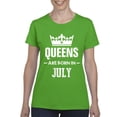 thumbnail image 1 of NIB - Women's T-Shirt Short Sleeve - Birthday Gift Queens Are Born in July, 1 of 5