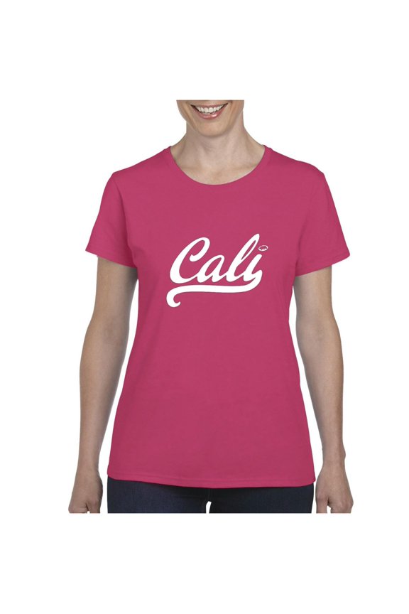 - Women's T-Shirt Short Sleeve, up to Women Size 3XL - California Cali