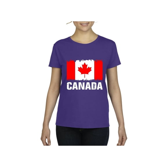 Normal is Boring - Women's T-Shirt Short Sleeve, up to Women Size 3XL - Canada Flag