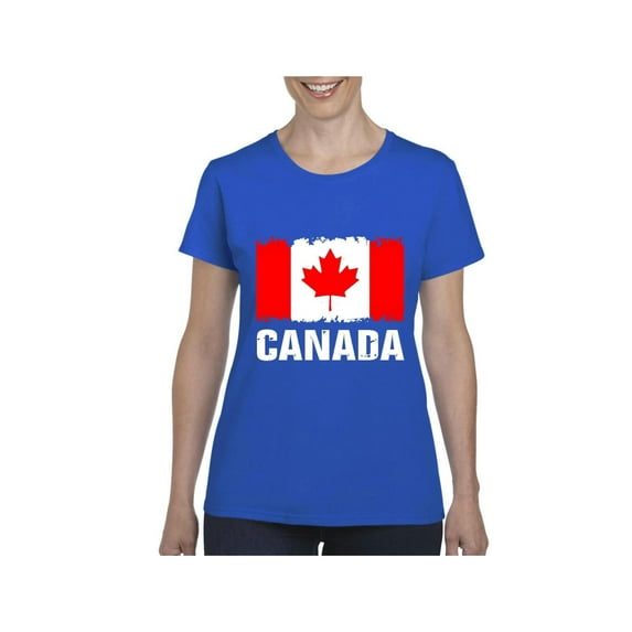 Normal is Boring - Women's T-Shirt Short Sleeve, up to Women Size 3XL - Canada Flag