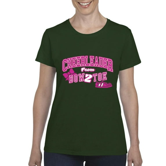 Normal is Boring - Women's T-Shirt Short Sleeve, up to Women Size 3XL - Cheerleader Bow 2 Toe