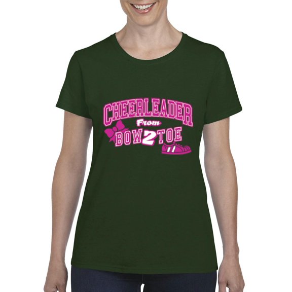 Normal is Boring - Women's T-Shirt Short Sleeve, up to Women Size 3XL - Cheerleader Bow 2 Toe
