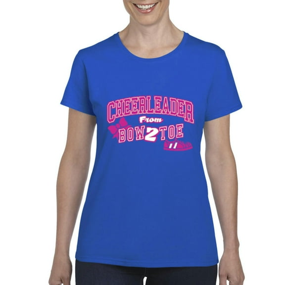 Normal is Boring - Women's T-Shirt Short Sleeve, up to Women Size 3XL - Cheerleader Bow 2 Toe